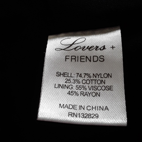 NWOT Lovers + Friends  Black Floral Lace Bandeau - Picture 11 of 13